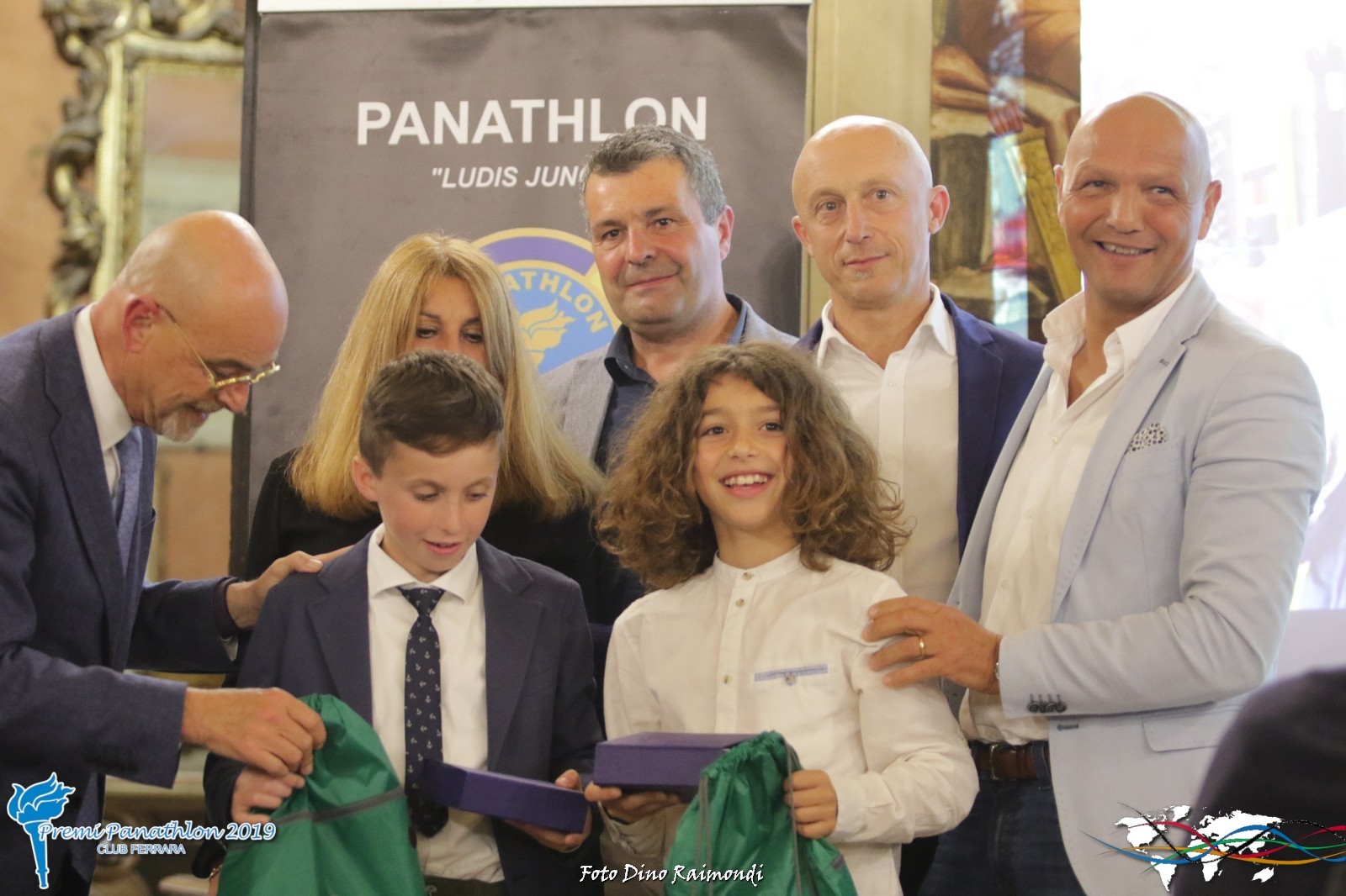 Alessandro Duran premia Eugenio Dondi e Kevin Dal Passo al Panathlon Club Ferrara