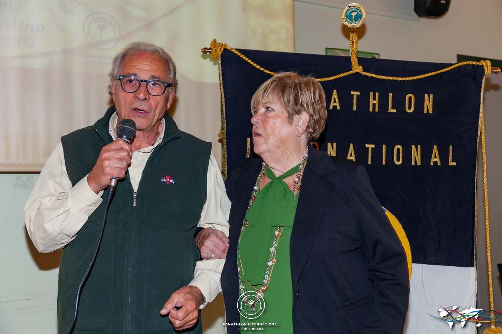 Mauro Borghi al Panathlon riceve la notizia del Premio Mondiale